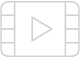 A graphical icon that symbolizes photography and video design
