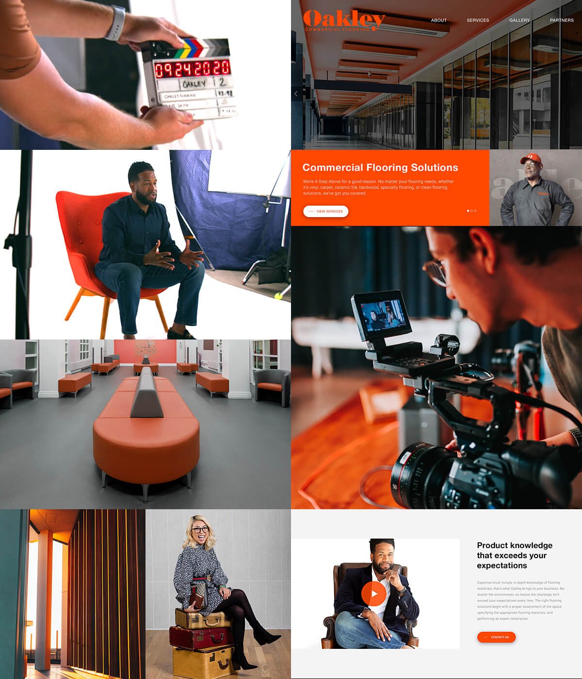 A creative graphic image that represents photography and video services