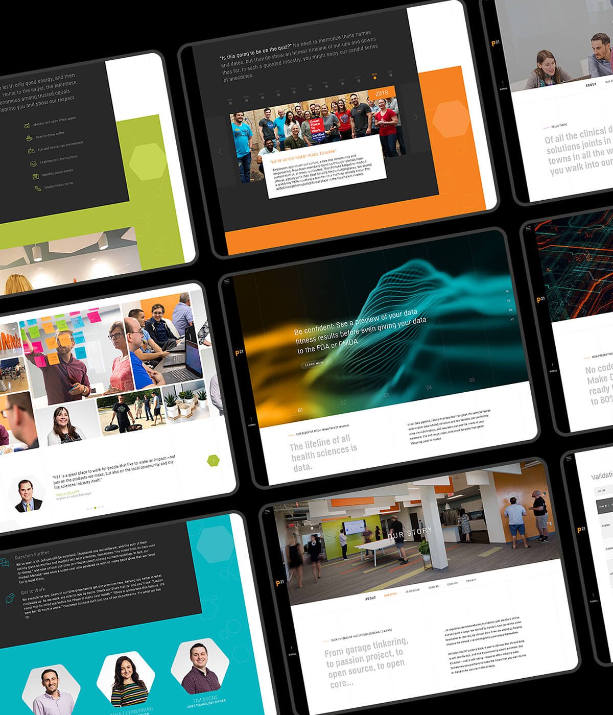 A creative graphic image that represents website and interactive development